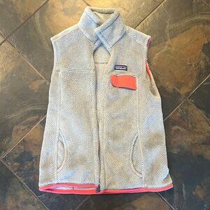 Patagonia fleece Vest, Grey/pink, size small